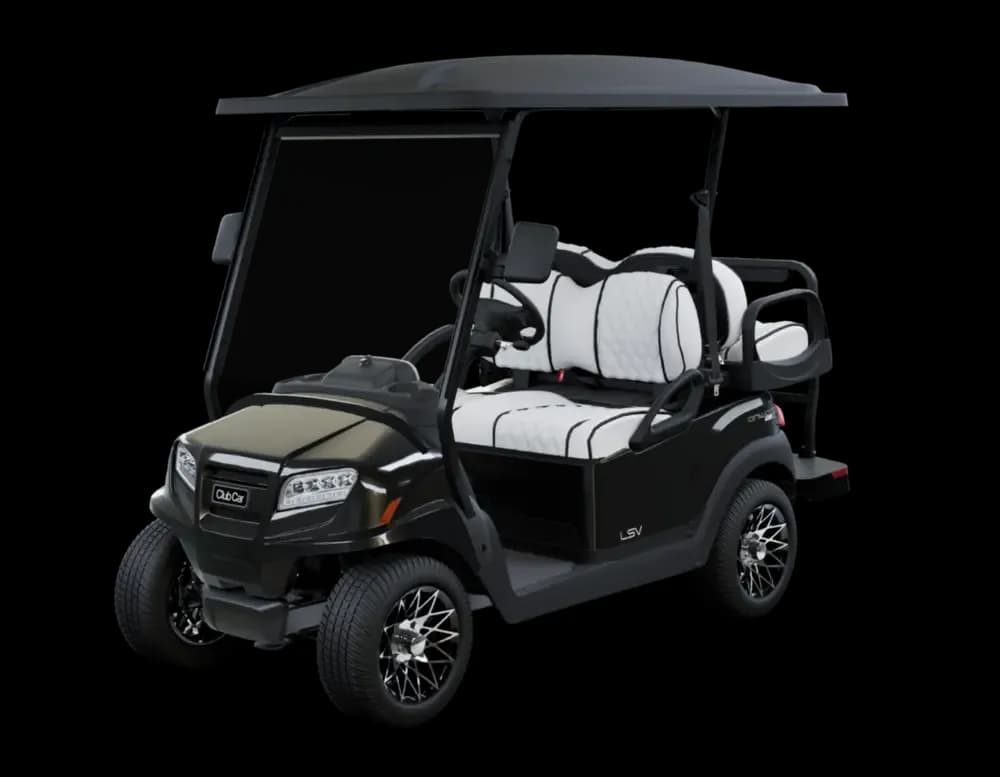 Metallic Black with Premium White Double Diamond Stitched Seats